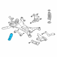 OEM 2016 Nissan Maxima Stay Assembly-Rear Suspension Member, LH Diagram - 55452-JA10A