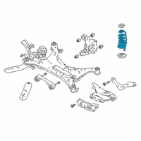 OEM 2022 Nissan Altima Spring - Rear Suspension Diagram - 55020-6CA0A