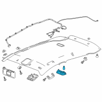 OEM 2018 Chevrolet Bolt EV Dome Lamp Assembly Diagram - 42756580