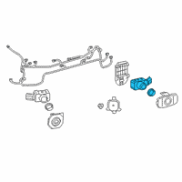 OEM 2020 Toyota Highlander Park Sensor Diagram - 89341-06070-E1