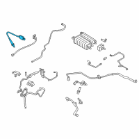 OEM Lincoln Continental Upper Oxygen Sensor Diagram - FR3Z-9F472-A