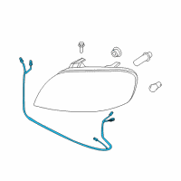 OEM 2009 Pontiac G3 Wire Harness Diagram - 96867074