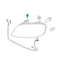 OEM Pontiac Bolt/Screw, Audio Disc Player Bracket Diagram - 94501378