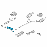 OEM 2011 Kia Optima Front Muffler Assembly Diagram - 286102T110