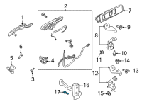 OEM 2017 Ford Edge Check Arm Bolt Diagram - -W713778-S450B