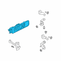OEM 2022 Ford Police Interceptor Utility Handle, Outside Diagram - LB5Z-7826605-AA