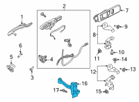 OEM Ford Explorer Door Check Diagram - LB5Z-7827204-A