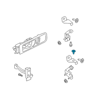 OEM Ford Maverick Upper Hinge Diagram - BB5Z-7826800-C