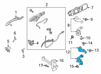 OEM 2022 Ford Explorer Lower Hinge Diagram - BB5Z-7826810-C