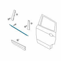 OEM 2014 Ford Escape Belt Molding Diagram - CJ5Z-7825860-L