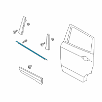 OEM 2017 Ford Escape Belt Molding Diagram - CJ5Z-7825860-L