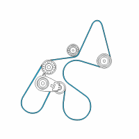 OEM 2010 Dodge Nitro Belt-SERPENTINE Diagram - 53013864AA