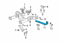 OEM 2010 Ford E-350 Super Duty Transmission Support Diagram - AC2Z-6A023-A