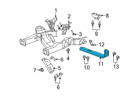 OEM 2009 Ford E-250 Transmission Support Diagram - AC2Z-6A023-A