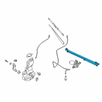 OEM 2020 Ford F-150 Wiper Linkage Diagram - JL3Z-17566-B