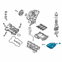 OEM 2017 Kia Cadenza Pan Assembly-Engine Oil Diagram - 215103LAA0