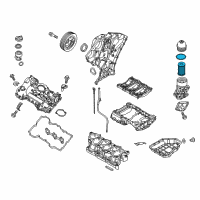 OEM Kia Oil Filter Service Kit Diagram - 263203CKB0