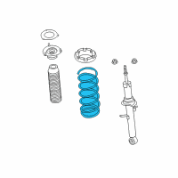 OEM Infiniti M37 Front Suspension-Coil Spring Diagram - 54010-1MD2A