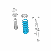 OEM 2011 Infiniti M56 Front Suspension-Coil Spring Diagram - 54010-1MD2A