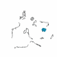 OEM 2001 Toyota Solara Power Steering Pump Diagram - 44320-07012