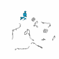 OEM 2000 Toyota Avalon Reservoir Assembly Diagram - 44360-06010