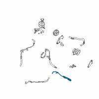 OEM 1999 Lexus ES300 Lower Pressure Tube Assembly Diagram - 44410-06080