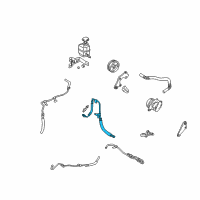 OEM 1997 Toyota Camry Upper Pressure Tube Diagram - 44411-06040