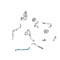 OEM 1998 Lexus ES300 Power Steering Return Hose Diagram - 44416-06050