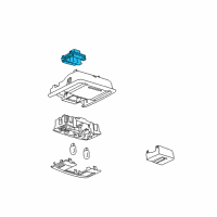 OEM 2010 Lincoln MKS Sunroof Switch Diagram - 8A5Z-15B691-AA