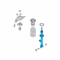 OEM 2015 Hyundai Genesis Front Left-Hand Shock Absorber Assembly Diagram - 54605-B1000