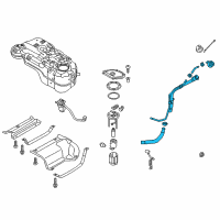 OEM Kia Filler Neck Assembly-Fuel Diagram - 31030D9500