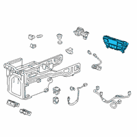 OEM 2019 Acura MDX Control Assembly, Rear Automatic Air Conditioner (Premium Black Metallic) Diagram - 79650-TZ5-A41ZE