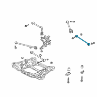 OEM 2004 Acura TSX Arm, Rear Control Diagram - 52360-SEA-000