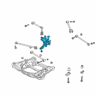 OEM 2005 Honda Accord Knuckle, Right Rear Diagram - 52210-SDR-A00