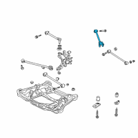 OEM 2004 Honda Accord Arm, RR. Leading Diagram - 52380-SDA-A00