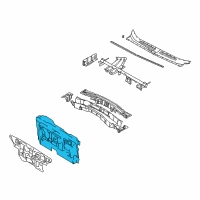 OEM 2001 Hyundai Santa Fe Pad Assembly-Isolation Dash Panel Diagram - 84120-26100