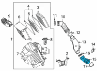 OEM 2022 Toyota Mirai Elbow Diagram - 17883-77020