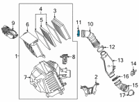 OEM 2021 Toyota Mirai Elbow Clamp Diagram - 96111-10670