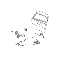 OEM Cylinder, Tailgate Diagram - 74861-S9A-013