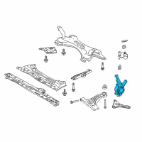 OEM Lexus HS250h KNUCKLE, Steering, R Diagram - 43211-0R020