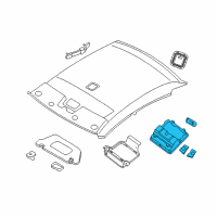 OEM 2013 Nissan Altima Lamp Assembly Map Diagram - 26430-ZX10A