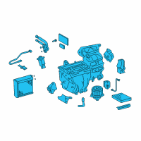 OEM Toyota Corolla AC Assembly Diagram - 87010-02700