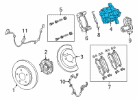 OEM Chrysler Voyager CALIPER-Disc Brake Diagram - 68318173AB