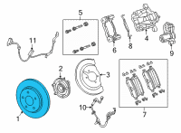 OEM 2021 Chrysler Pacifica Brake Diagram - 68223507AB