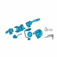 OEM Lexus Switch Assy, Turn Signal Diagram - 84310-6B871