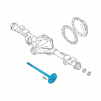 OEM 2005 Cadillac Escalade EXT Rear Axle Drive Shaft Diagram - 26060414