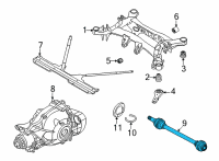 OEM BMW 330e xDrive OUTPUT SHAFT, REAR LEFT Diagram - 33-20-8-487-123