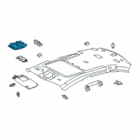 OEM 2020 Lexus ES350 Lamp Sub-Assembly Map Diagram - 81208-33020-A0