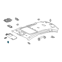 OEM 2018 Lexus LS500 Holder, Visor Diagram - 74348-33040-02