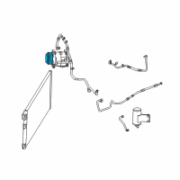 OEM 2017 Dodge Viper PULLY Pkg-A/C Compressor Diagram - 5093485AA